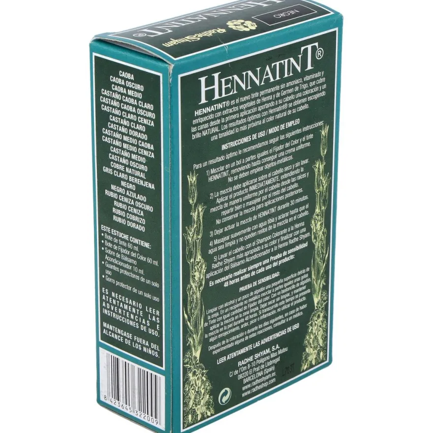 Hennatint Negro 60ml - Radhe Shyam