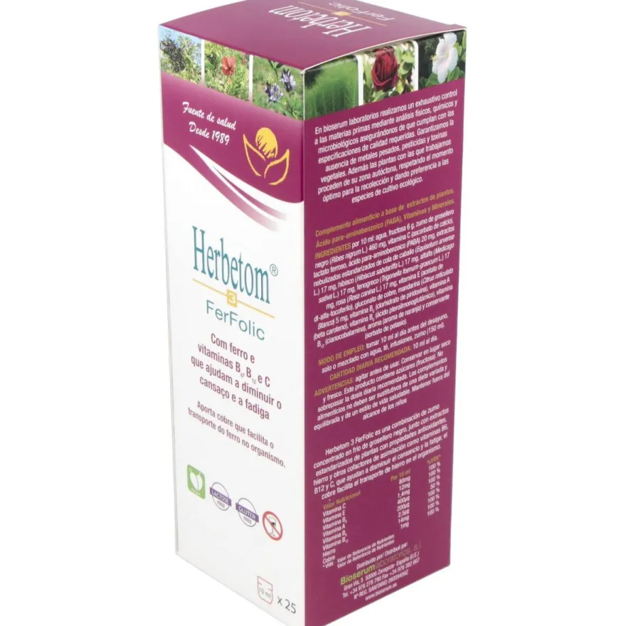 Herbetom 3 Ff Hierro 250ml - Bioserum