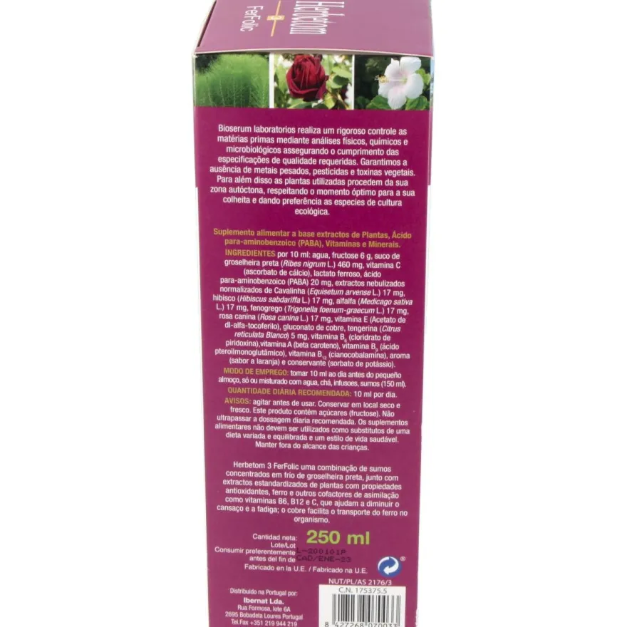 Herbetom 3 Ff Hierro 250ml - Bioserum