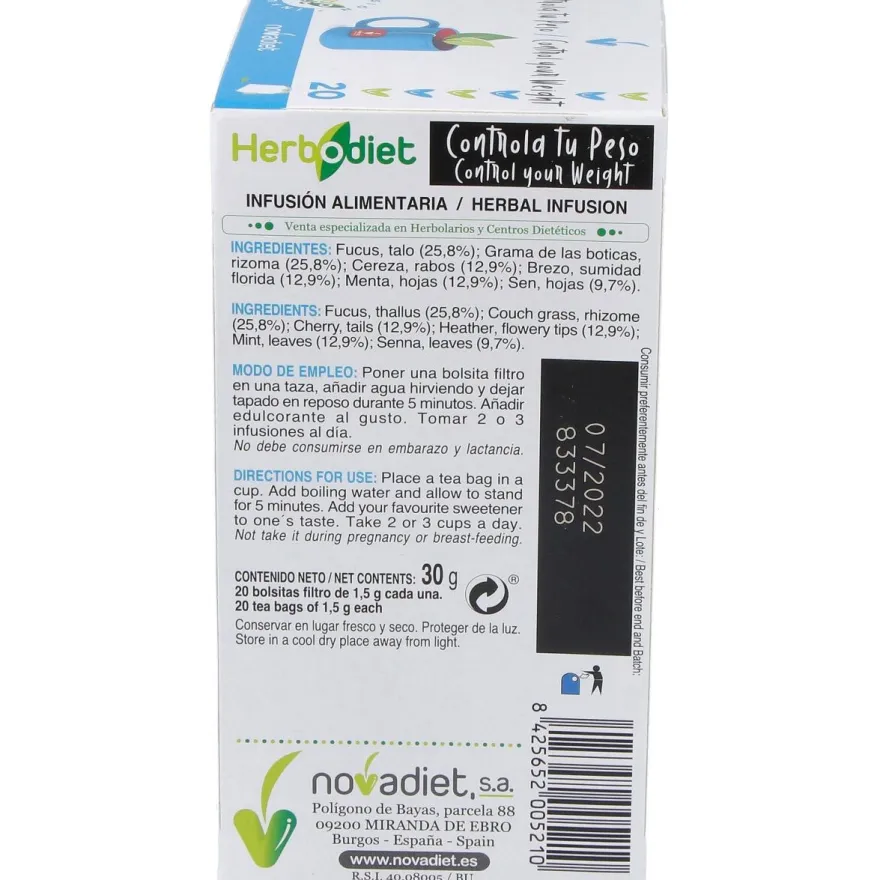 Herbodiet Inf. Controla Tu Peso 20Filtros