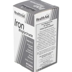 Hierro Bisglycinate Iron+vit.c 90comp - Health Aid