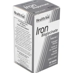 Hierro Bisglycinate Iron+vit.c 90comp - Health Aid