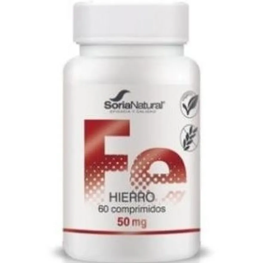 Hierro Liberacion Sostenida 50mg 60comp - Soria Natural