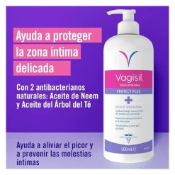 Higiene Íntima Diaria Protect Plus, 500 ml. - Vagisil