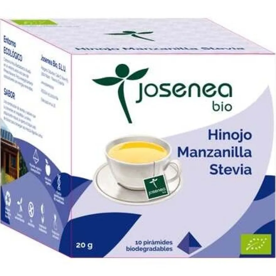 Hinojo-Manzanilla-Stevia 10Piramides Ensobrada Bio