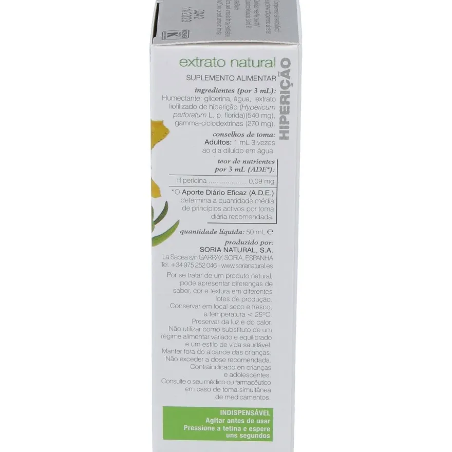 Hiperico Extracto Glicerinado 50ml - Soria Natural