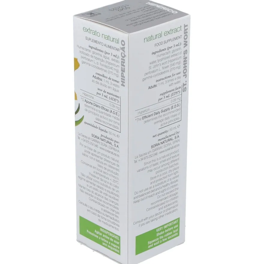 Hiperico Extracto Glicerinado 50ml - Soria Natural