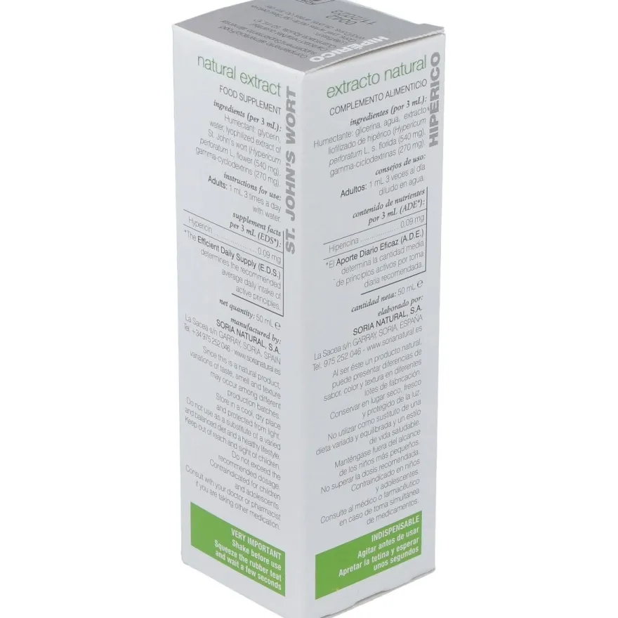 Hiperico Extracto Glicerinado 50ml - Soria Natural