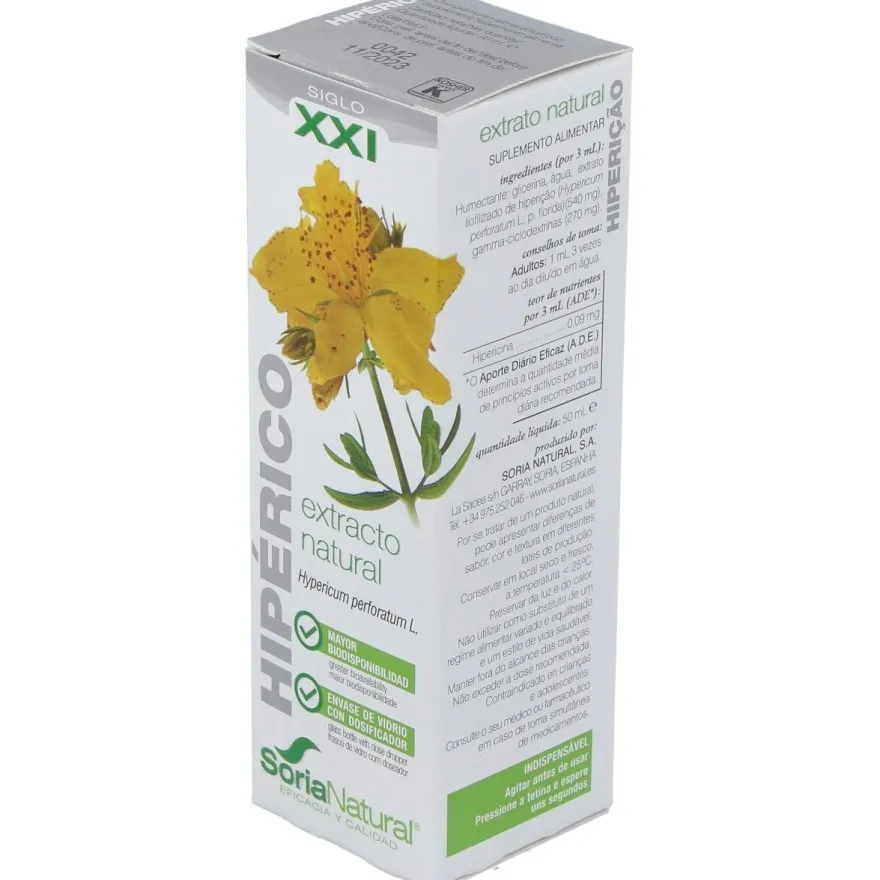 Hiperico Extracto Glicerinado 50ml - Soria Natural
