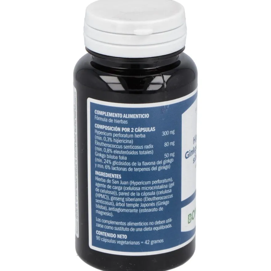 Hiperico-Ginkgo-Ginseng Siberiano Extracto 90Vcap.
