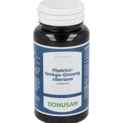 Hiperico-Ginkgo-Ginseng Siberiano Extracto 90Vcap.