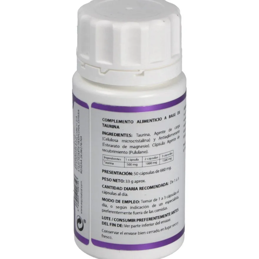 Holomega L - Taurina 50cap - Equisalud