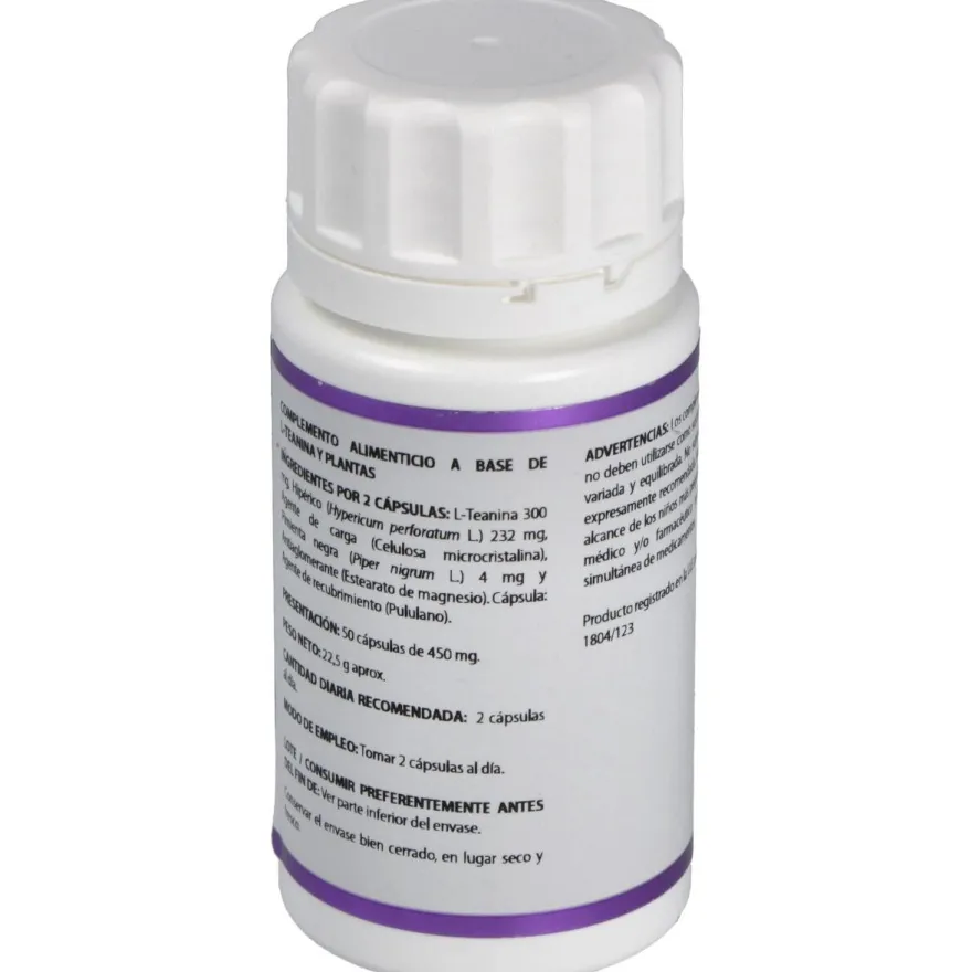Holomega L- Teanina Con Hipérico 50 Cáps