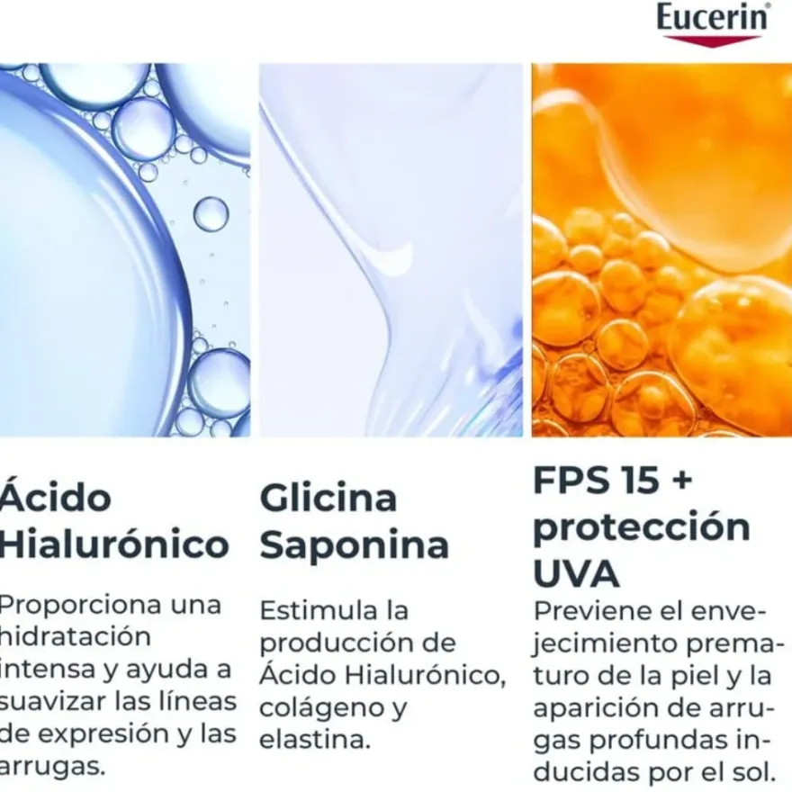 Hyaluron-Filler Crema de Día FPS15 Piel Normal y Mixta, 50 ml. - Eucerin