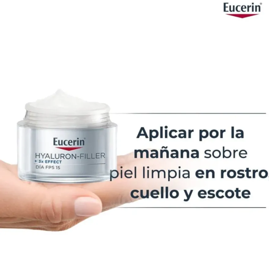Hyaluron-Filler Crema de Día FPS15 Piel Seca, 50 ml. - Eucerin