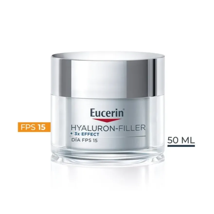 Hyaluron-Filler Crema de Día FPS15 Piel Seca, 50 ml. - Eucerin