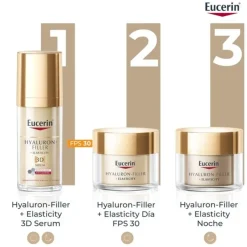 Hyaluron-Filler + Elasticity Crema de Noche, 50 ml. - Eucerin