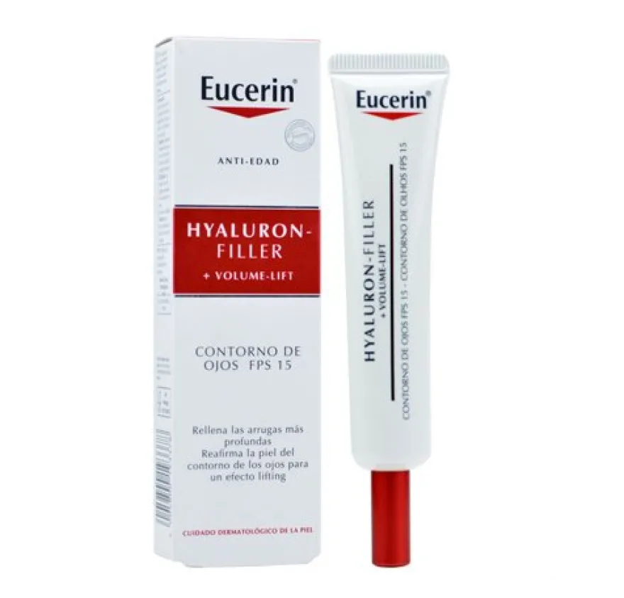 Hyaluron-Filler + Volume-Lift Contorno de Ojos FPS15, 15 ml. - Eucerin