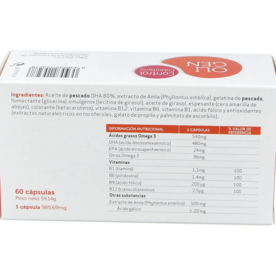 Ifigen Oligen Control Colesterol Dha 80% 60Caps