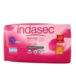 Indasec Discreet Maxi Compresa Perdidas Leves (15 Unidades) - Laboratorios Indas