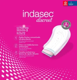 Indasec Discreet Normal Compresa Perdidas Leves (12 Unidades) - Laboratorios Indas