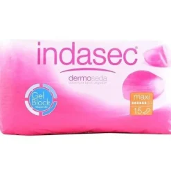 Indasec Maxi Compresa Perdidas Leves (bolsa 15 Compresas) - Laboratorios Indas