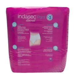 Indasec Pant Super Absorbente Incontinencia Orina Dia Anatomico (10 Unidades Talla L) - Laboratorios Indas