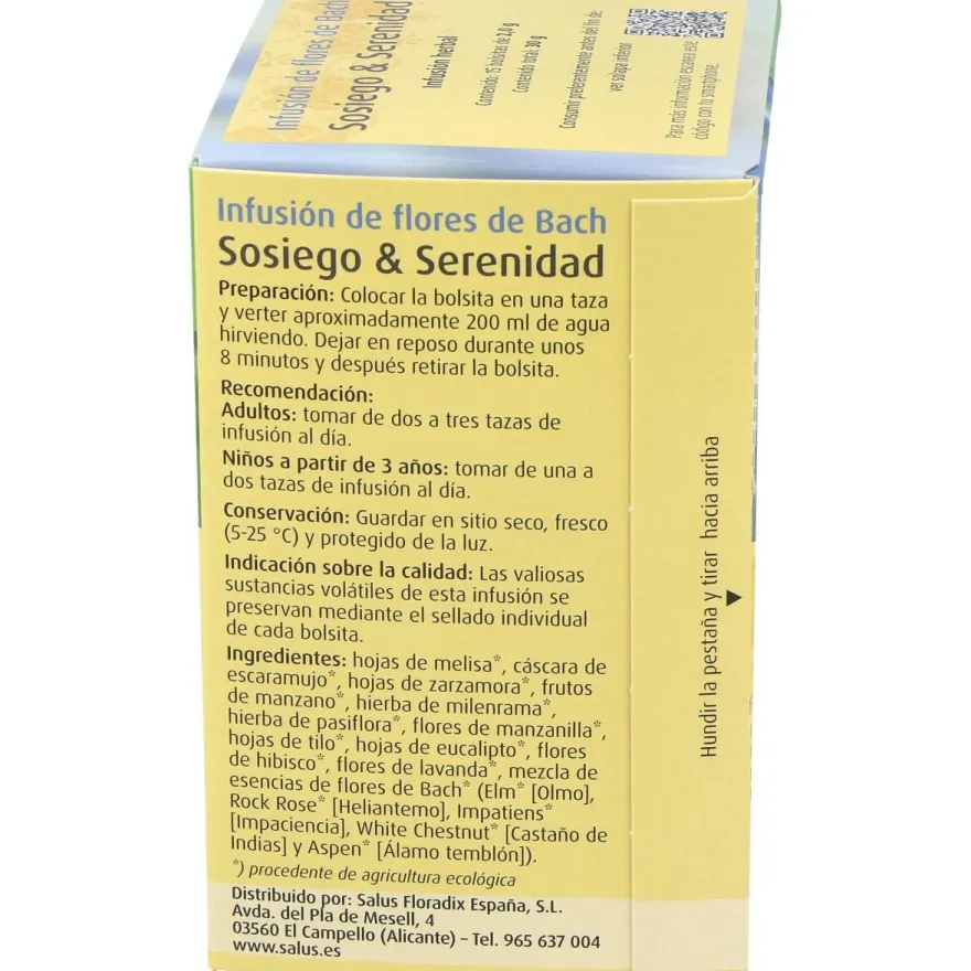 Infusion Flores Bach Sosiego Y Serenidad 15Sbrs.
