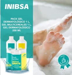Inibsa Gel Dermatologico + Multicereales (2 Envases 1 L + 1 Envase 200 ml Pack) - Perrigo