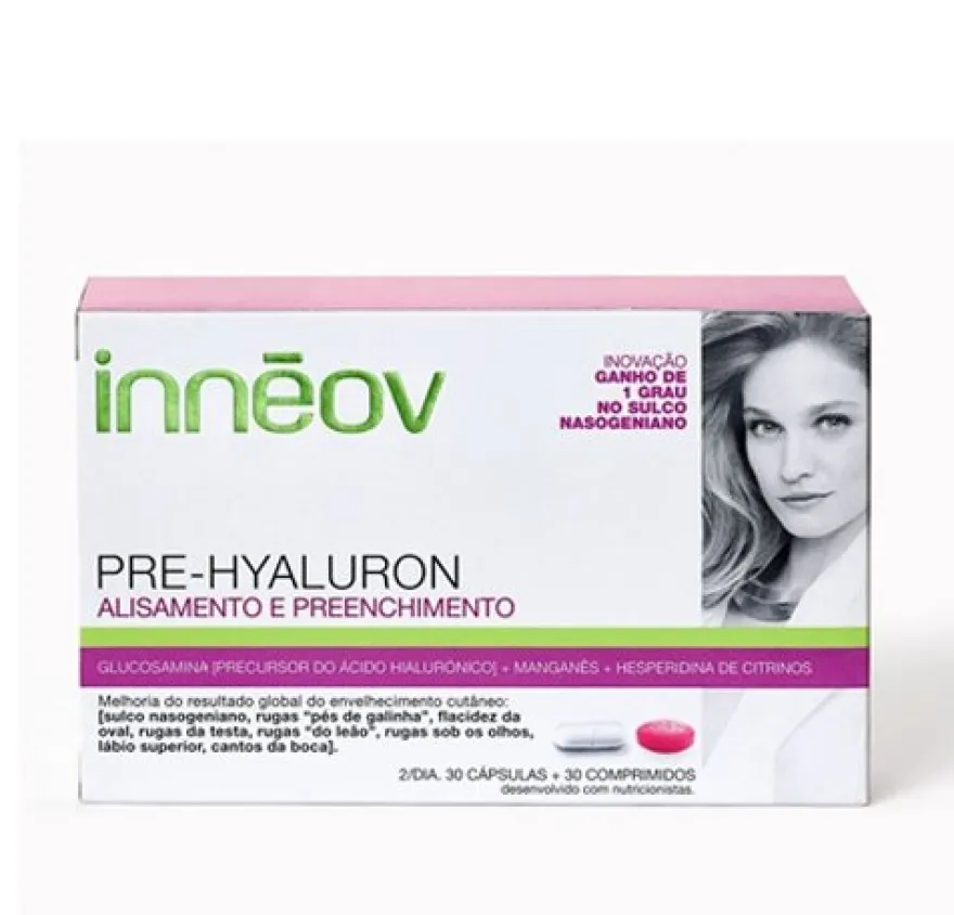 Inneov Pre-Hyaluron Antiarrugas Alisa y Rellena, 60 capsulas