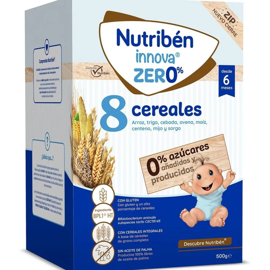Innova Zero% 8 Cereales +6m 500g - Nutriben