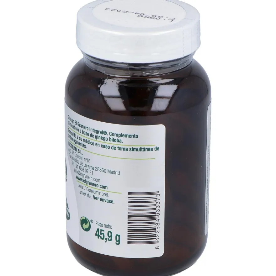 Integral Ginkgo Biloba 600mg 90 Cáps - El Granero