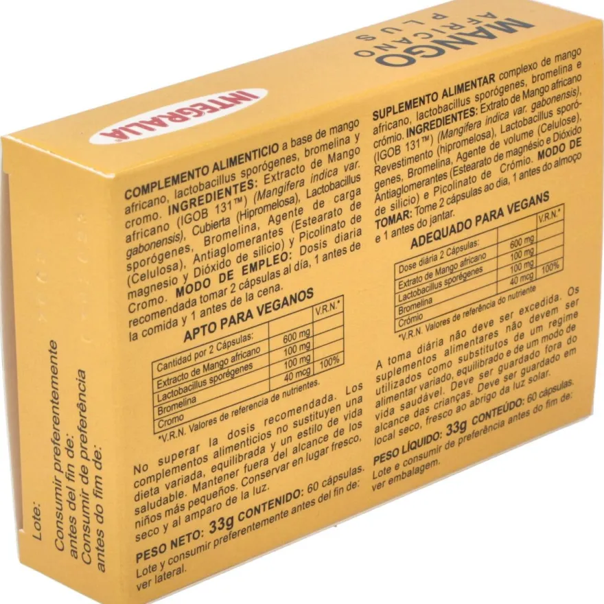 Integralia Mango Africano Plus 60Caps