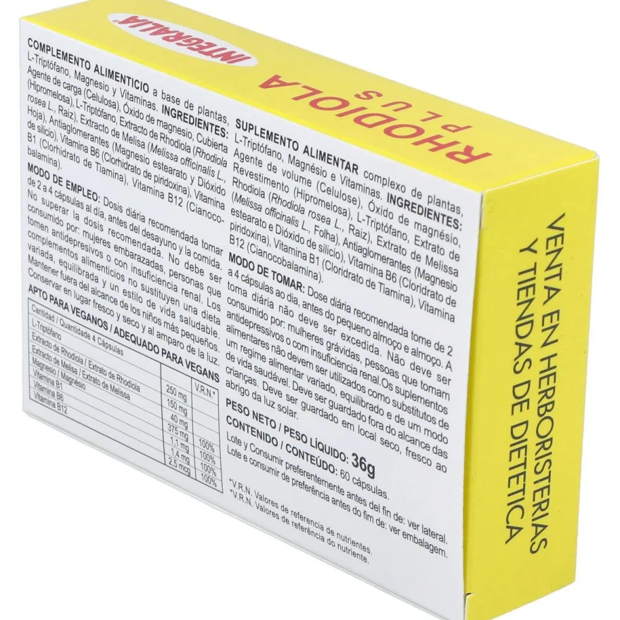 Integralia Rhodiola Plus 60 Capsulas