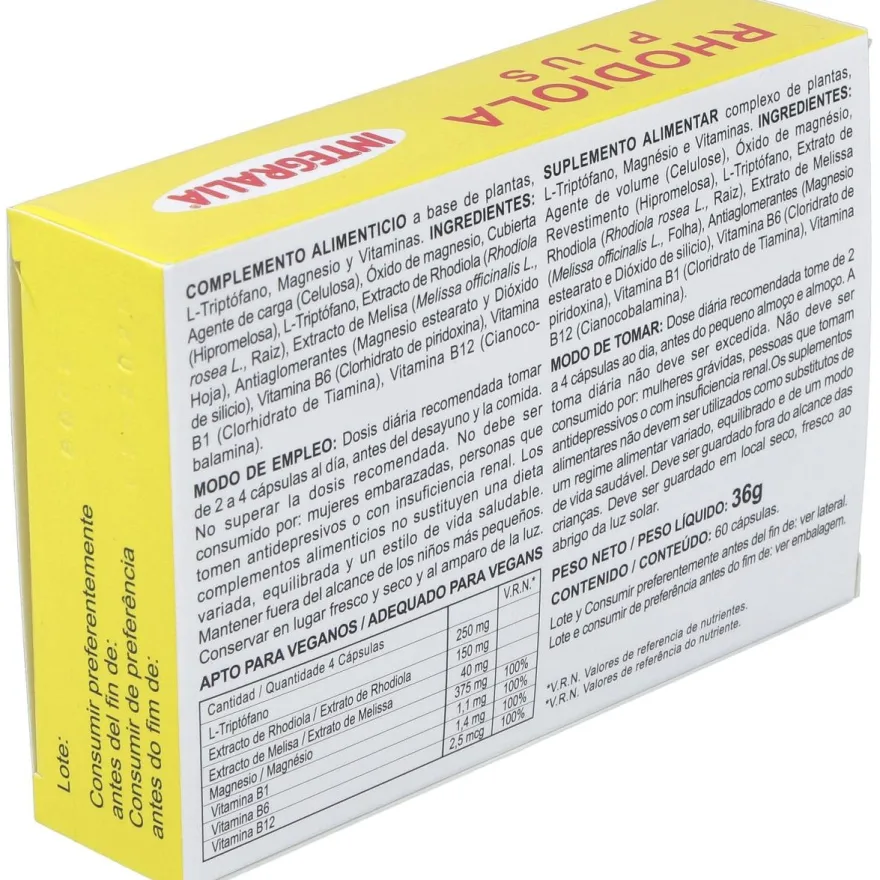 Integralia Rhodiola Plus 60 Capsulas
