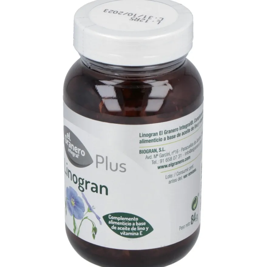 Integral Linogran Aceite de Lino 120 Perlas - El Granero