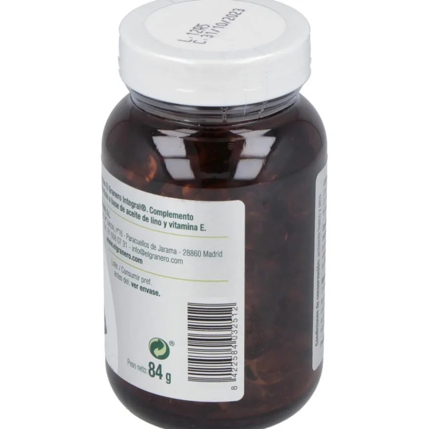Integral Linogran Aceite de Lino 120 Perlas - El Granero