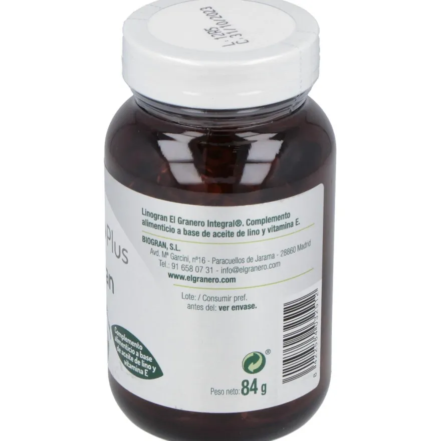Integral Linogran Aceite de Lino 120 Perlas - El Granero