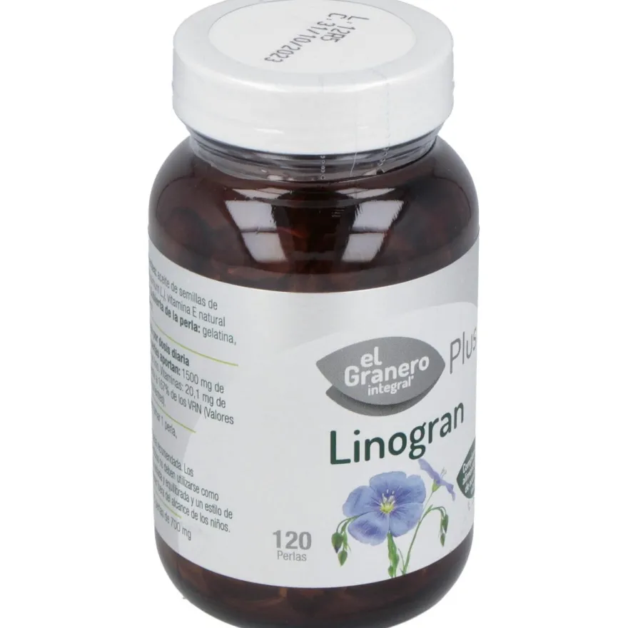 Integral Linogran Aceite de Lino 120 Perlas - El Granero