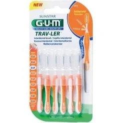 Interdental de Viaje Antibacterial Ultrafino de 0_9mm 6uds - Cepillo
