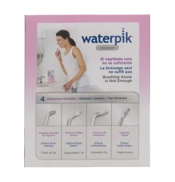 Irrigador Bucal Electrico - Waterpik Wp- 300 Traveler Con Adaptador (Viajes Pink)