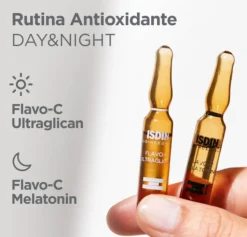Isdinceutics Flavo-C Melatonin & Ultraglican, 20 ampollas de 2 ml. - Isdin