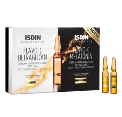 Isdinceutics Flavo-C Melatonin & Ultraglican, 20 ampollas de 2 ml. - Isdin