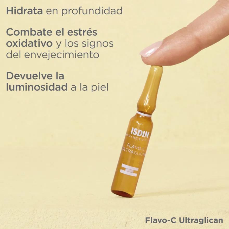 Isdinceutics Flavo-C Ultraglican, 10 Ampollas x 2 ml.- Isdin