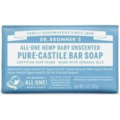 Jabon en Pastilla Bebe Neutral 140gr - Dr. Bronners