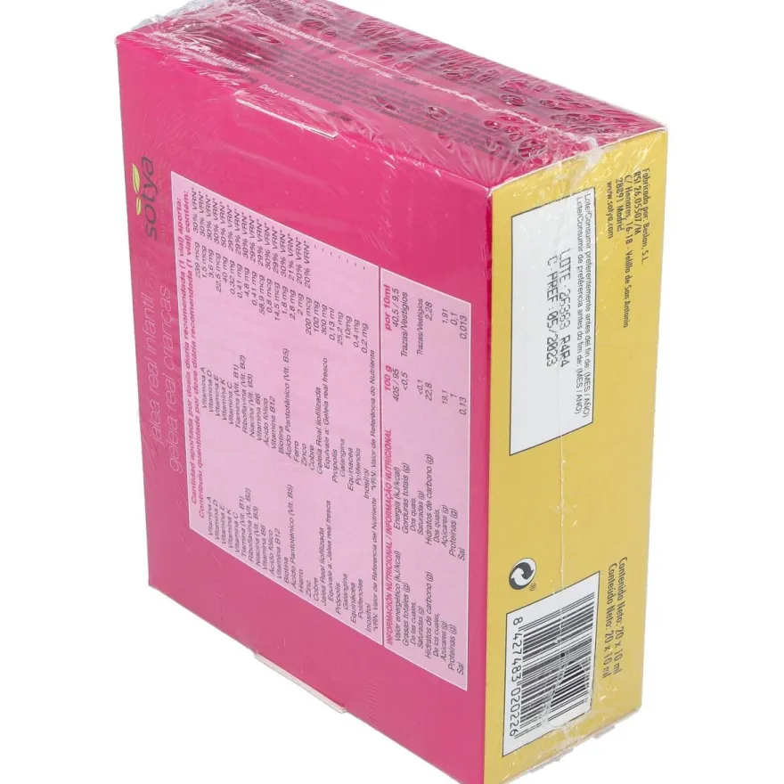 Jalea Real Infantil con Vitaminas 20 Viales - Sotya