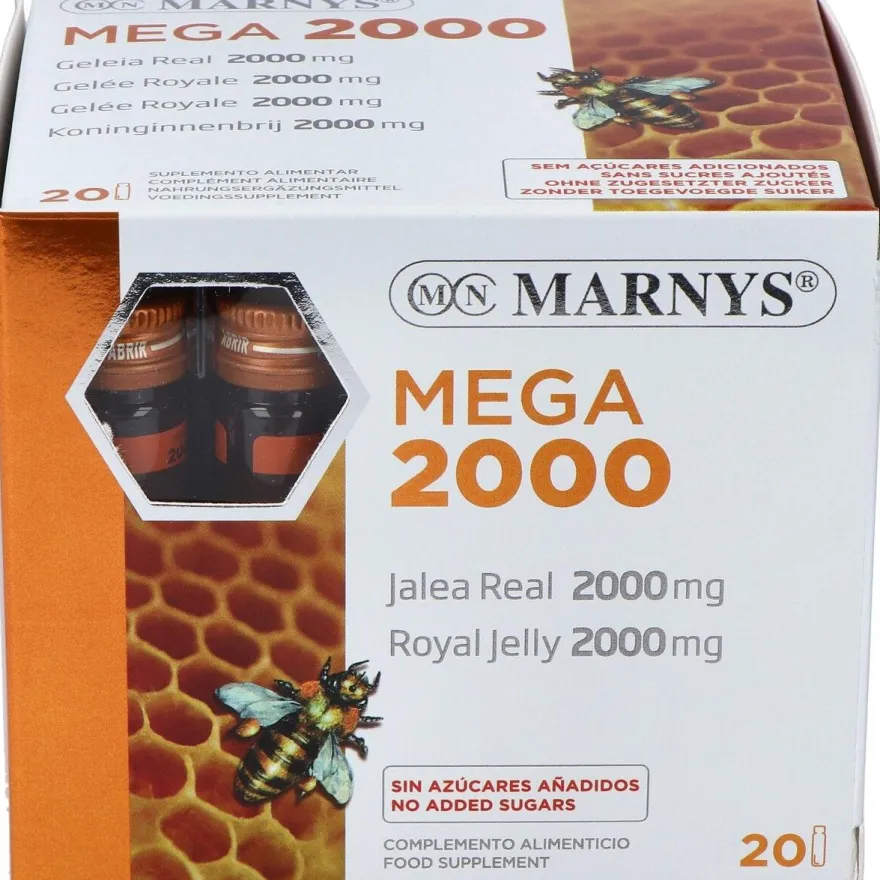 Jalea Real Mega 2000 20 Ampollas - Marnys