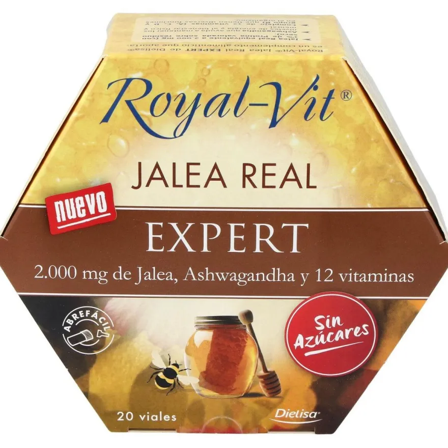 Jalea Real Royal Vit Expert sin Azucar 20viales - Dietisa
