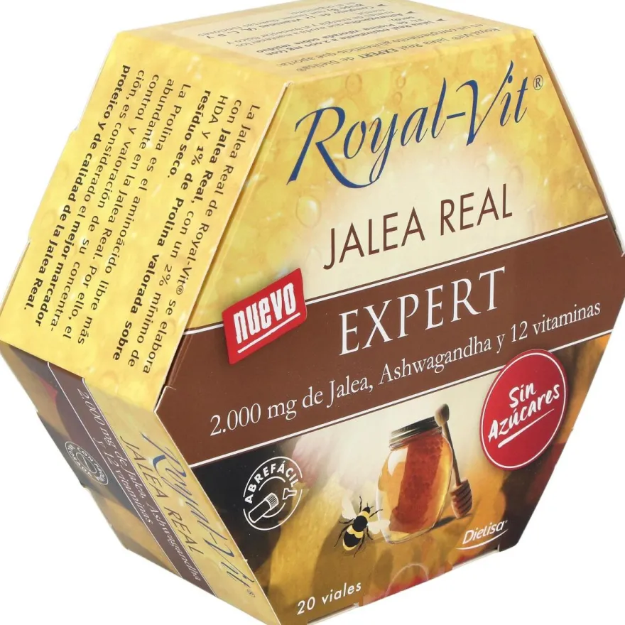 Jalea Real Royal Vit Expert sin Azucar 20viales - Dietisa