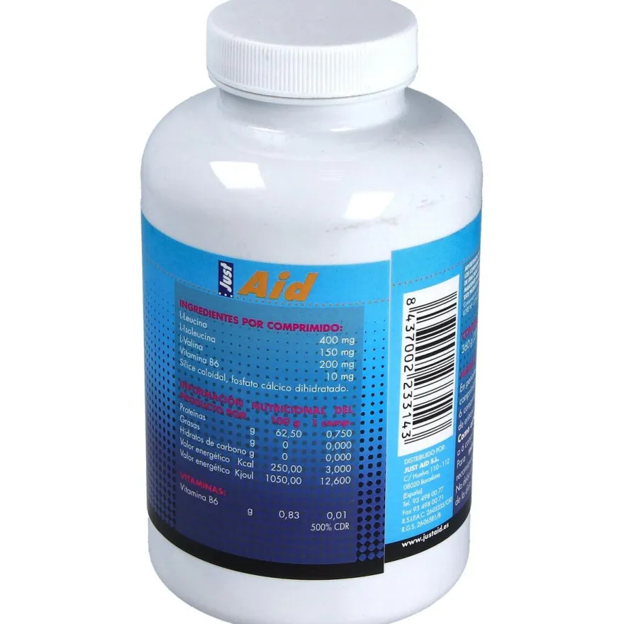 Just Aid Amino Aid Bcaa Aminoacidos Ramificados 300Comp